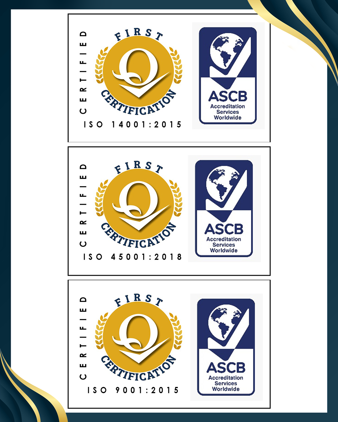 ISO 14001:2015 Certificate