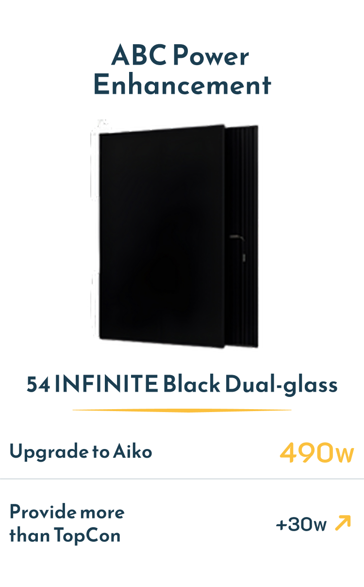 54 INFINITE Black Dual-glass
